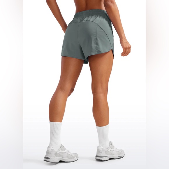 Feathery-Fit Soft High Waisted Mesh Lined Shorts 3'' - Picture 2 of 5